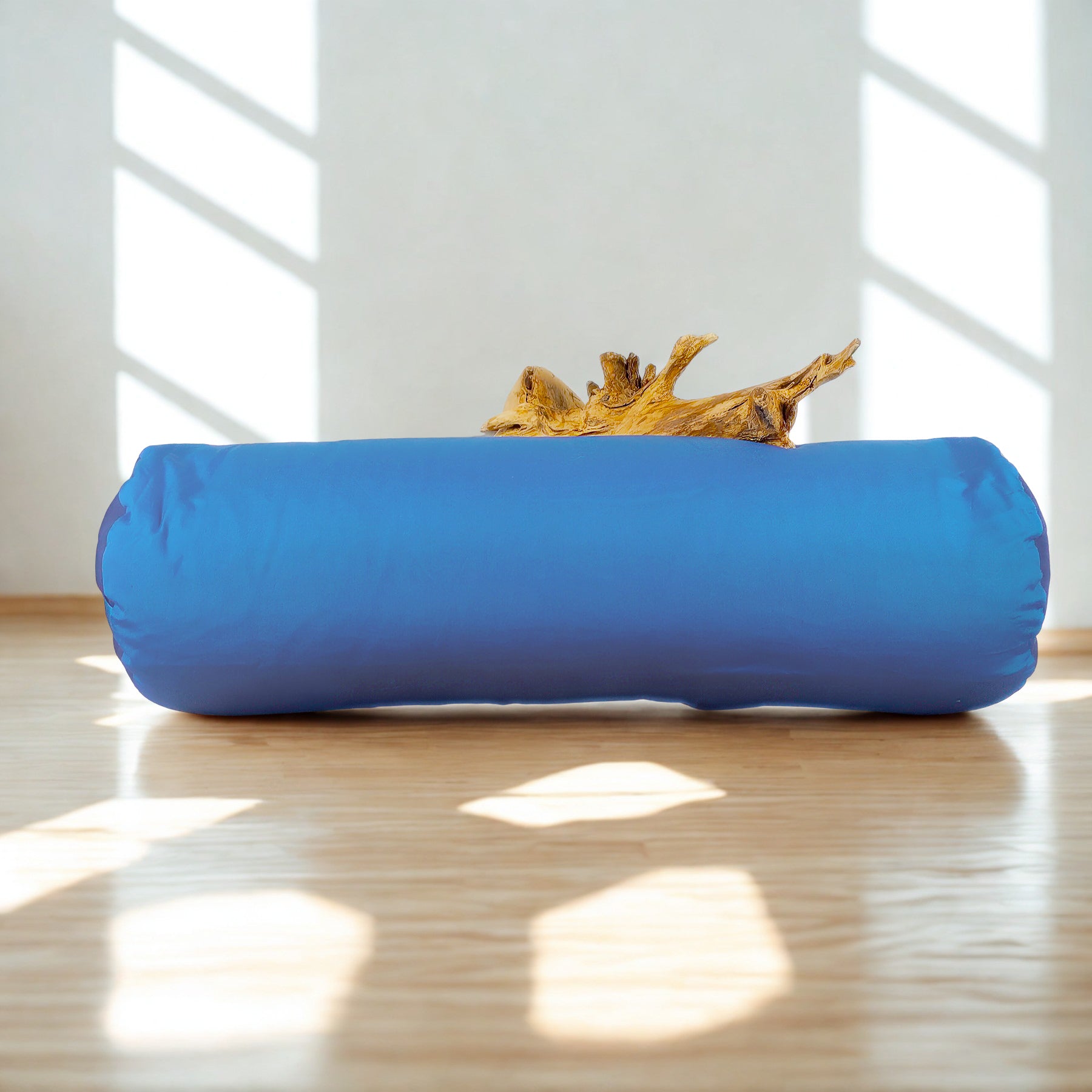Cuscino Bolster Yoga - Cotone Blu