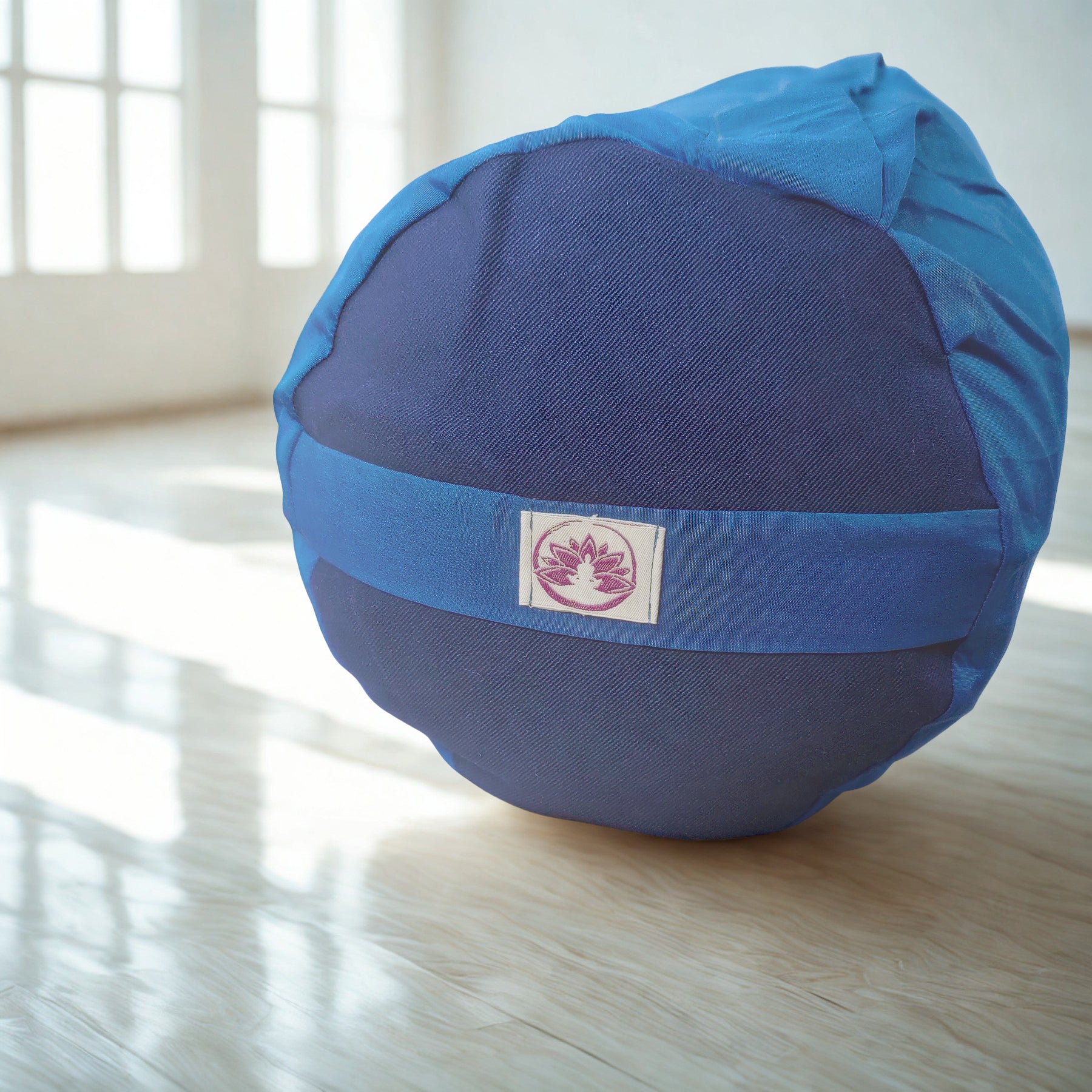 Cuscino Bolster Yoga - Cotone Blu