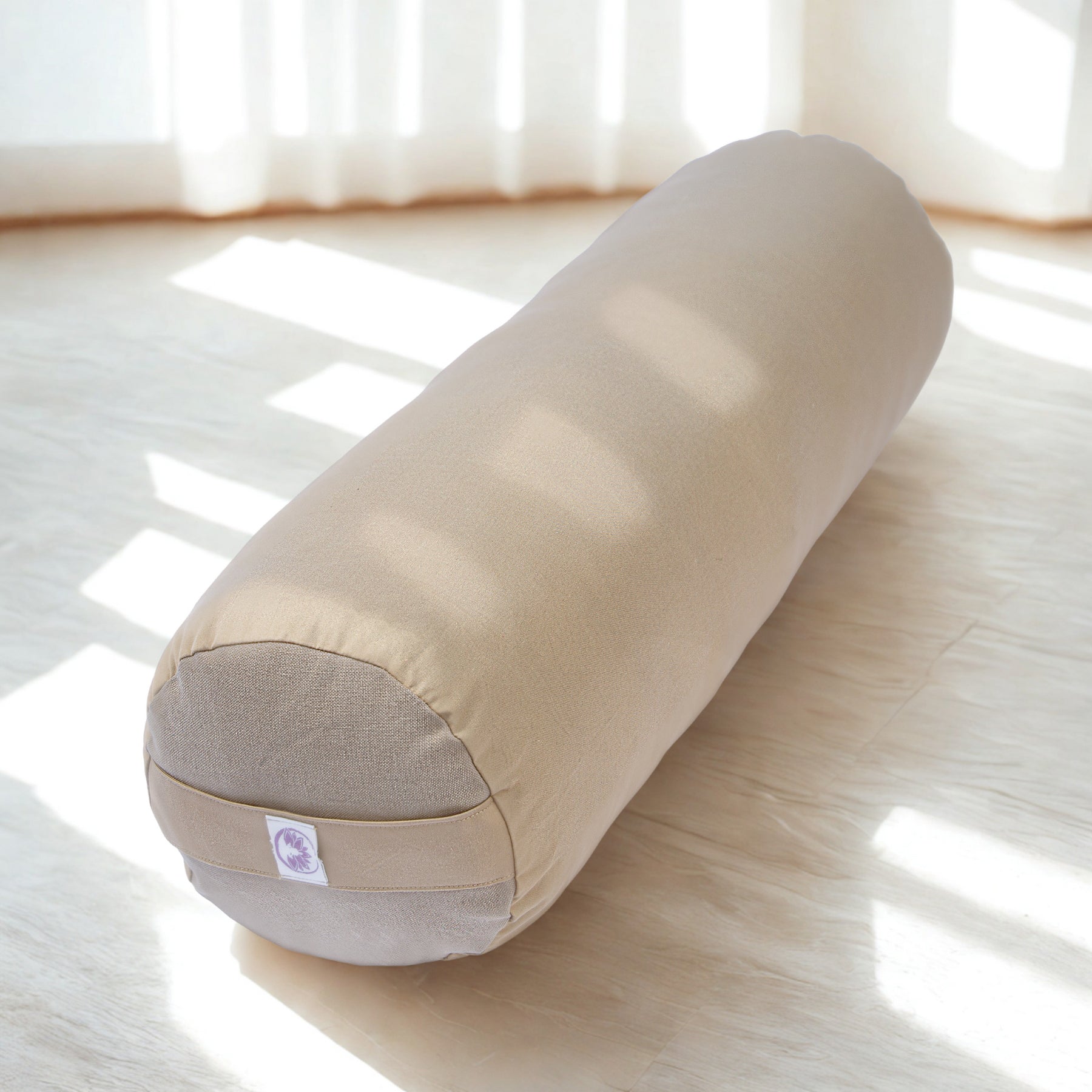 Cuscino Bolster Yoga - Cotone Naturale Scuro