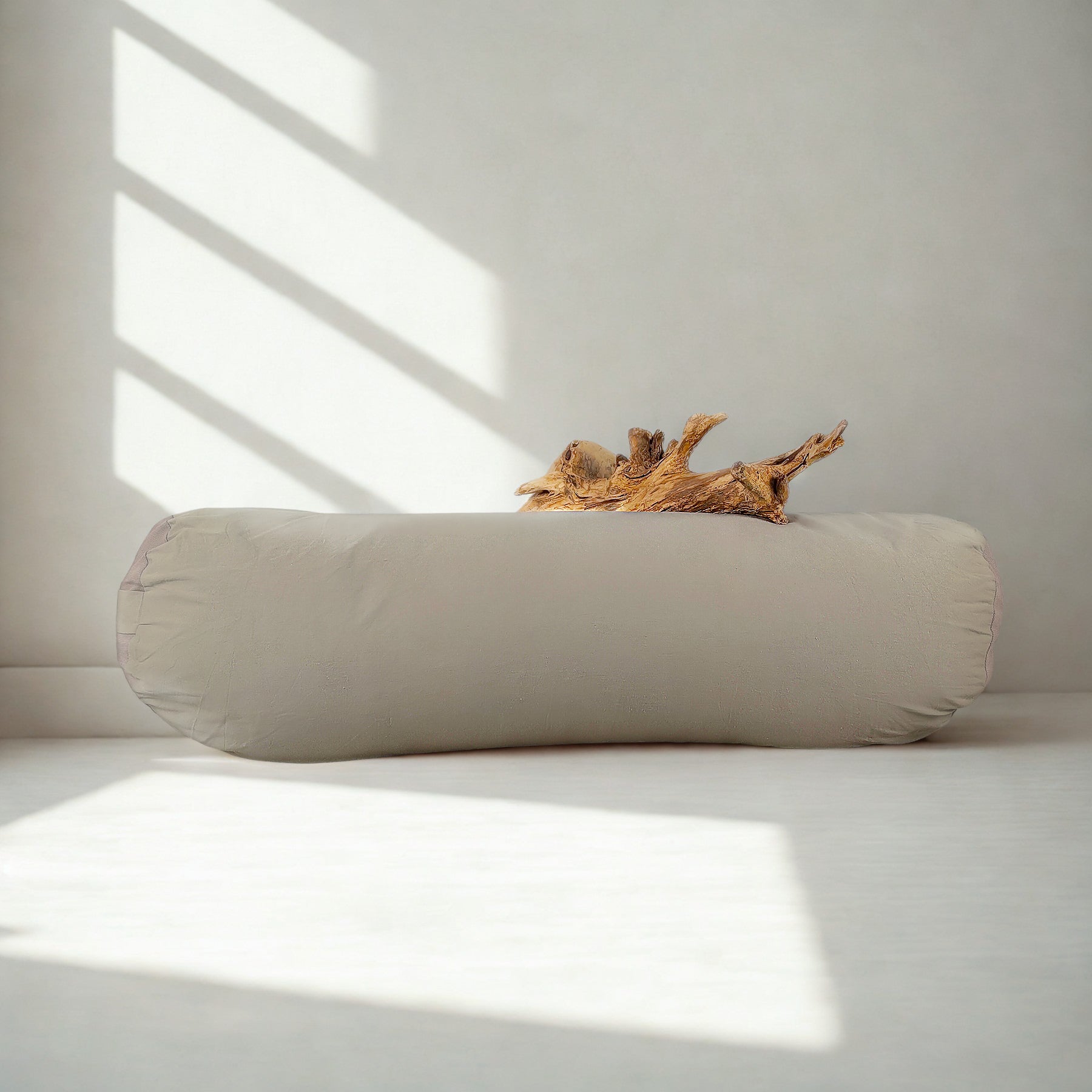 Cuscino Bolster Yoga - Cotone Naturale Scuro