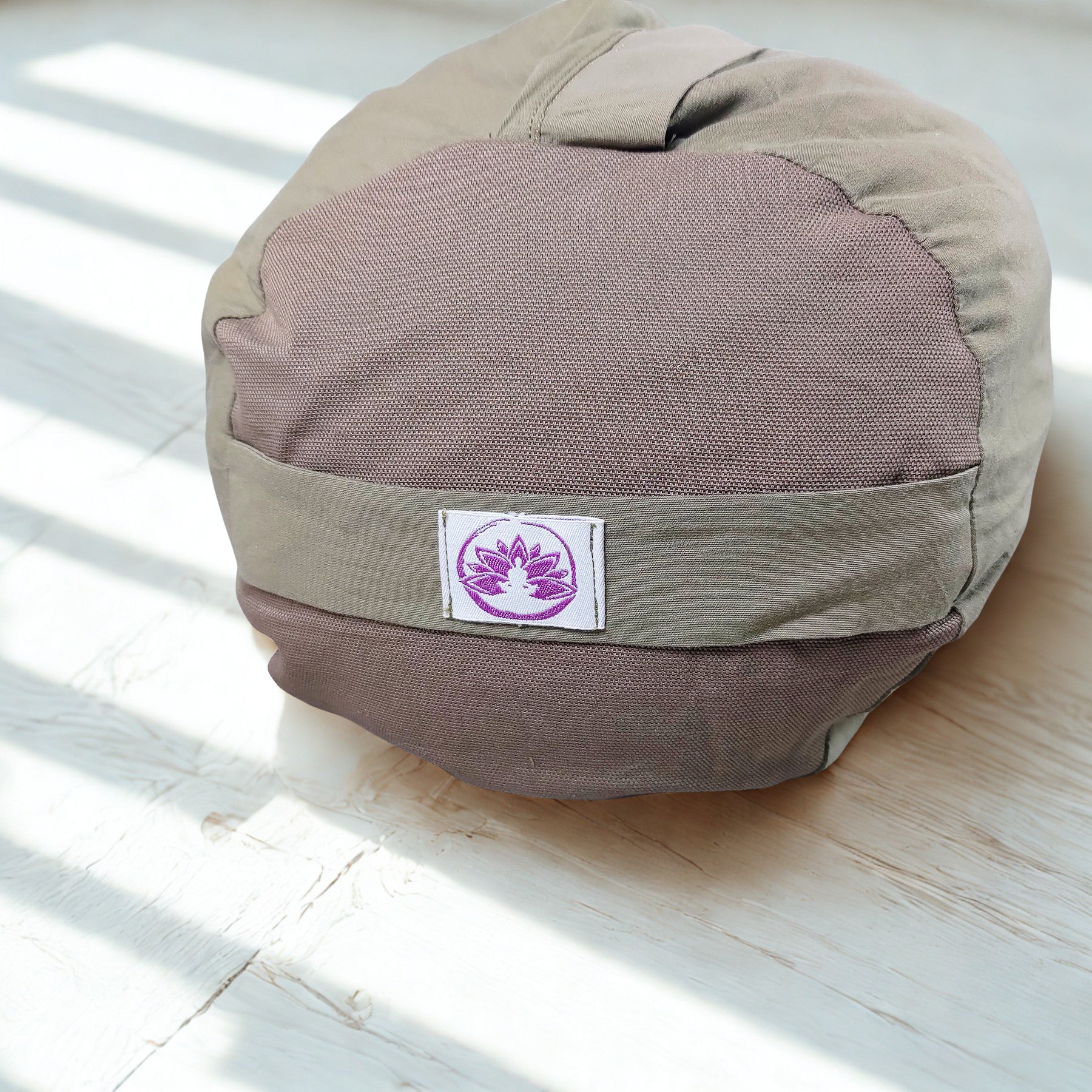 Cuscino Bolster Yoga - Cotone Naturale Scuro