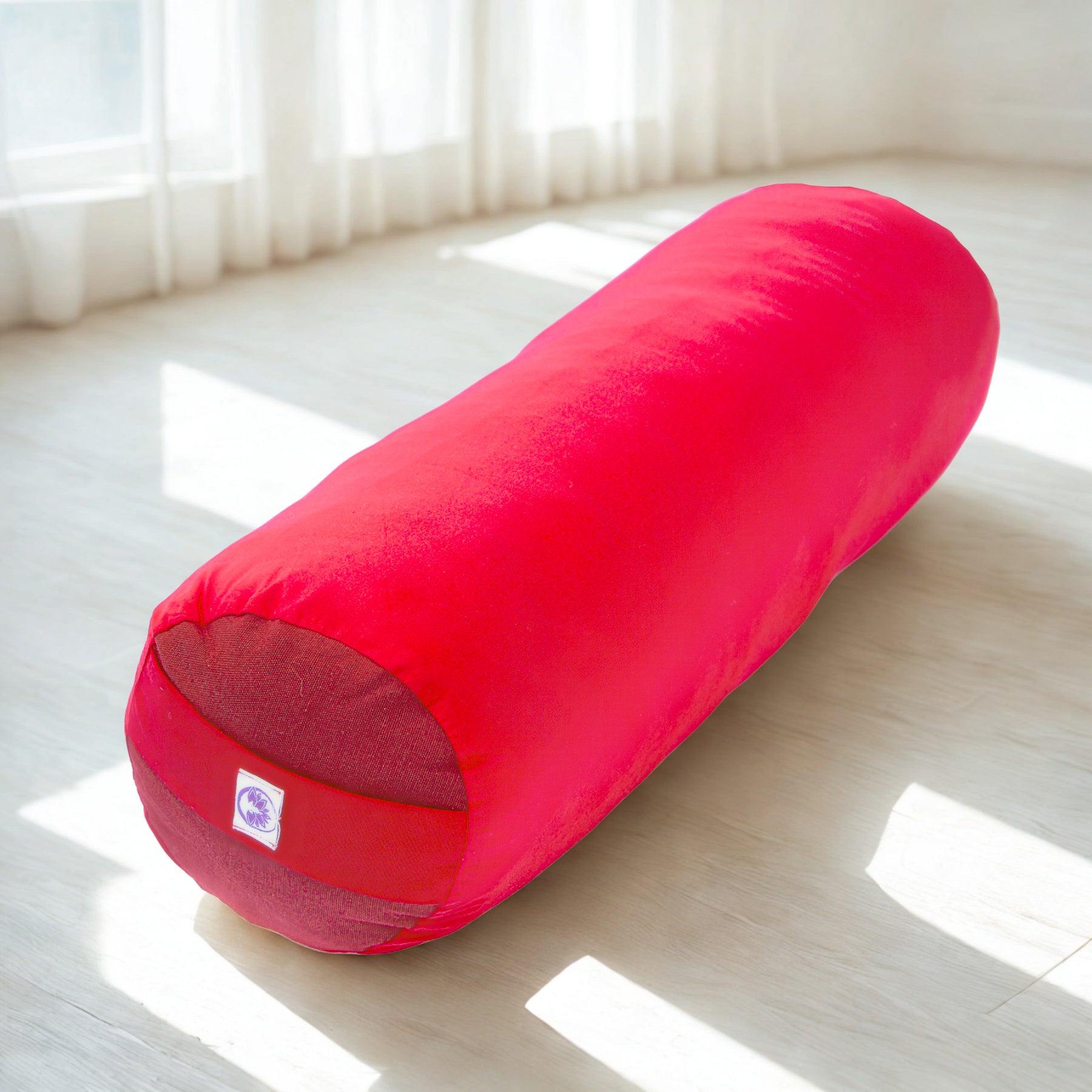 Cuscino Bolster Yoga - Cotone Rosso