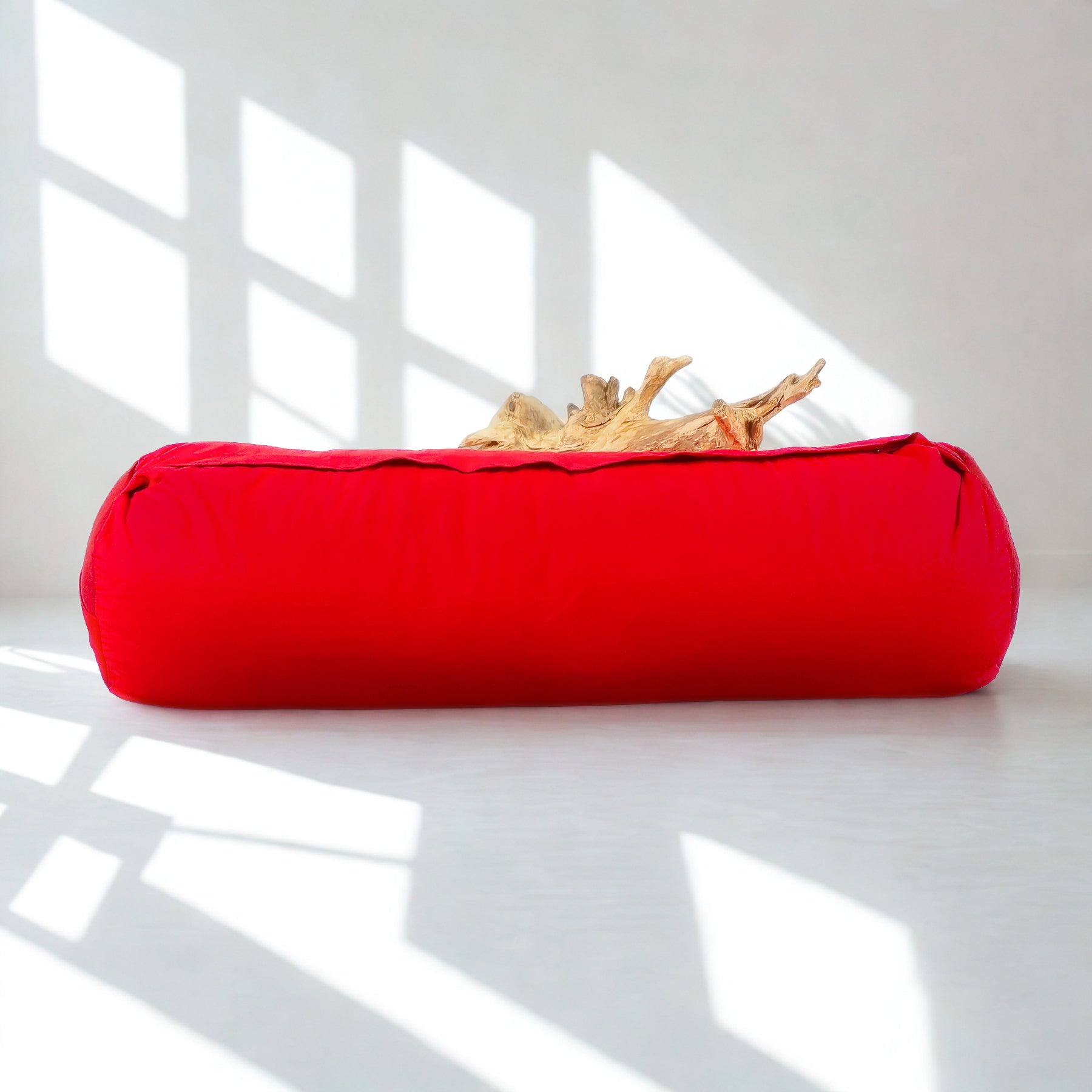 Cuscino Bolster Yoga - Cotone Rosso