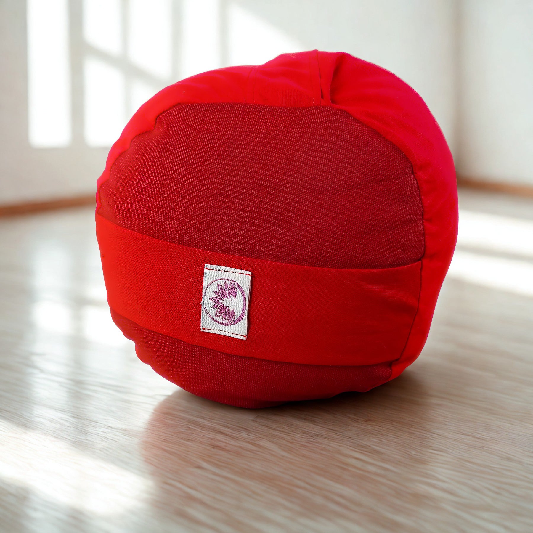 Cuscino Bolster Yoga - Cotone Rosso
