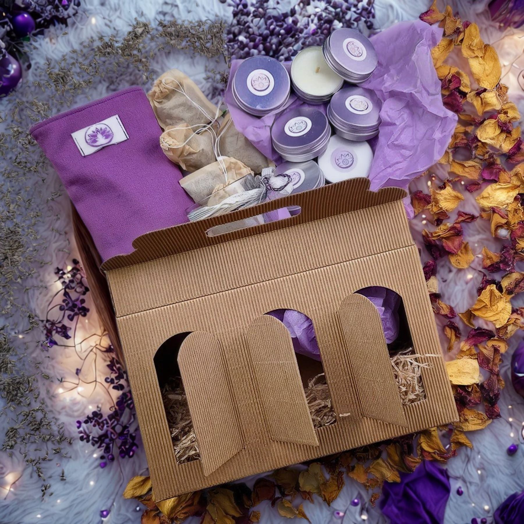 Box Esperienza Sensoriale - Tisane, Candele, Cuscino Occhi