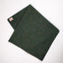 Coperta yoga lana irlandese in verde scuro, morbida e calda, ideale per pratiche di yoga e relax