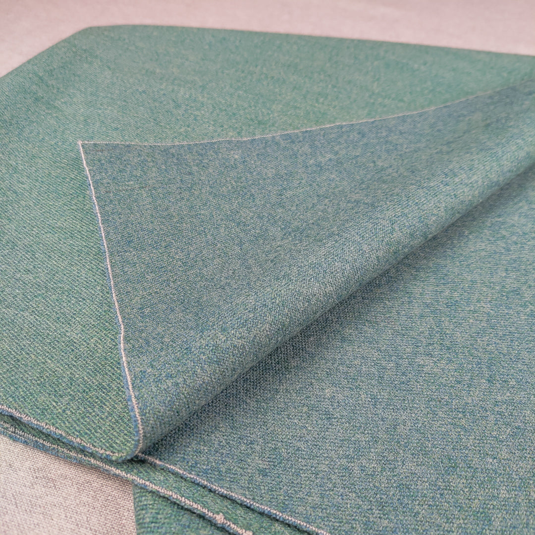 Coperta Yoga Pura Lana Pettinata Verde Acqua