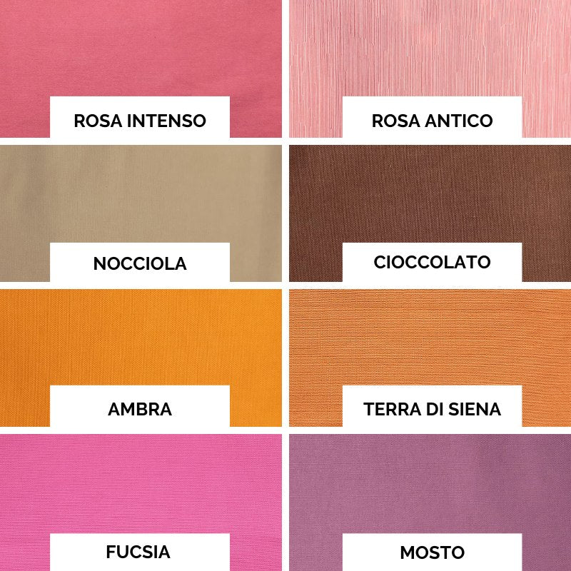 Fodera bolster yoga in vari colori tra cui rosa intenso, nocciola e terra di siena per pratiche di yoga