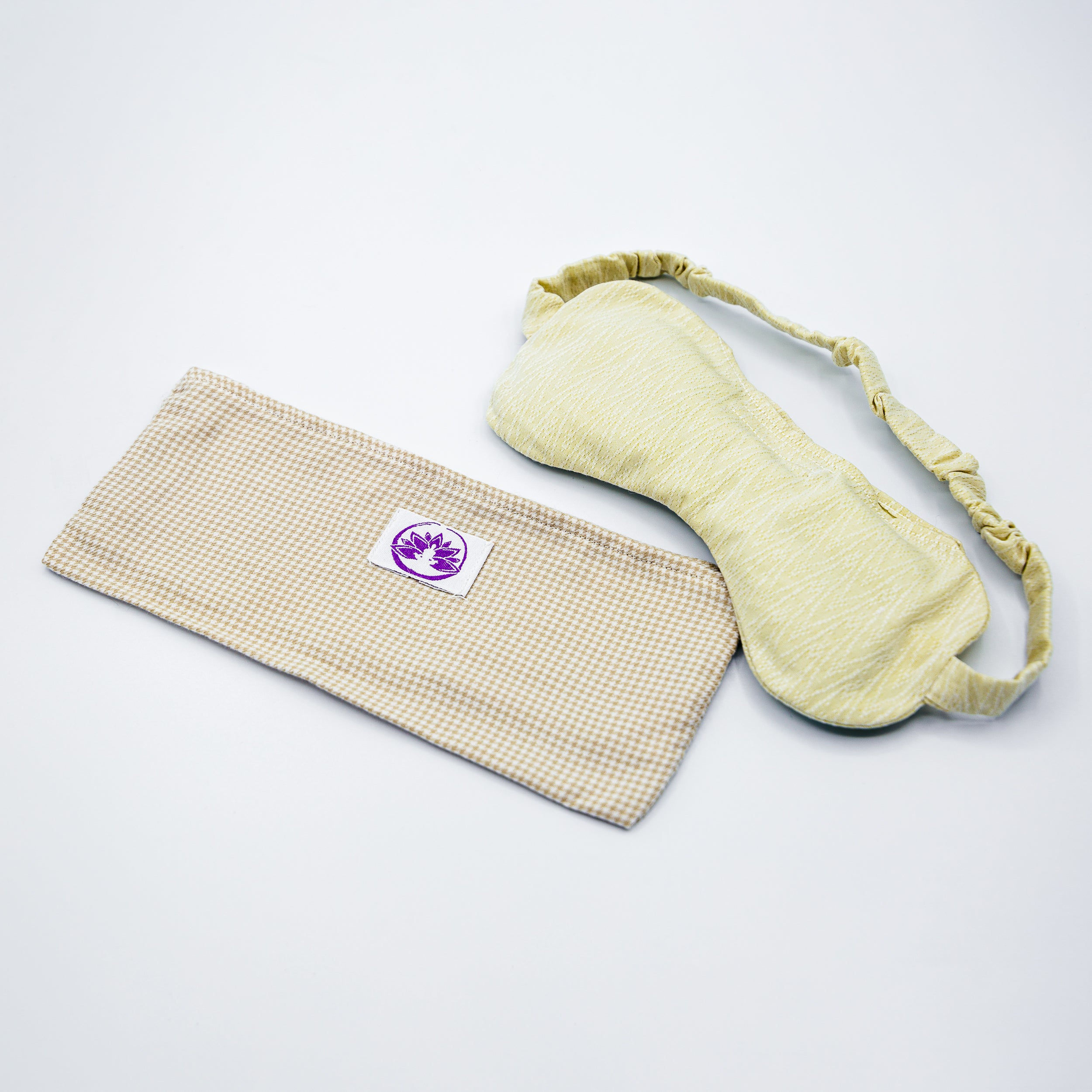 Mascherina Occhi Con Lavanda E Riso - Per Yoga E Relax | Cotone Biologico, Fatto A Mano - Foto 7