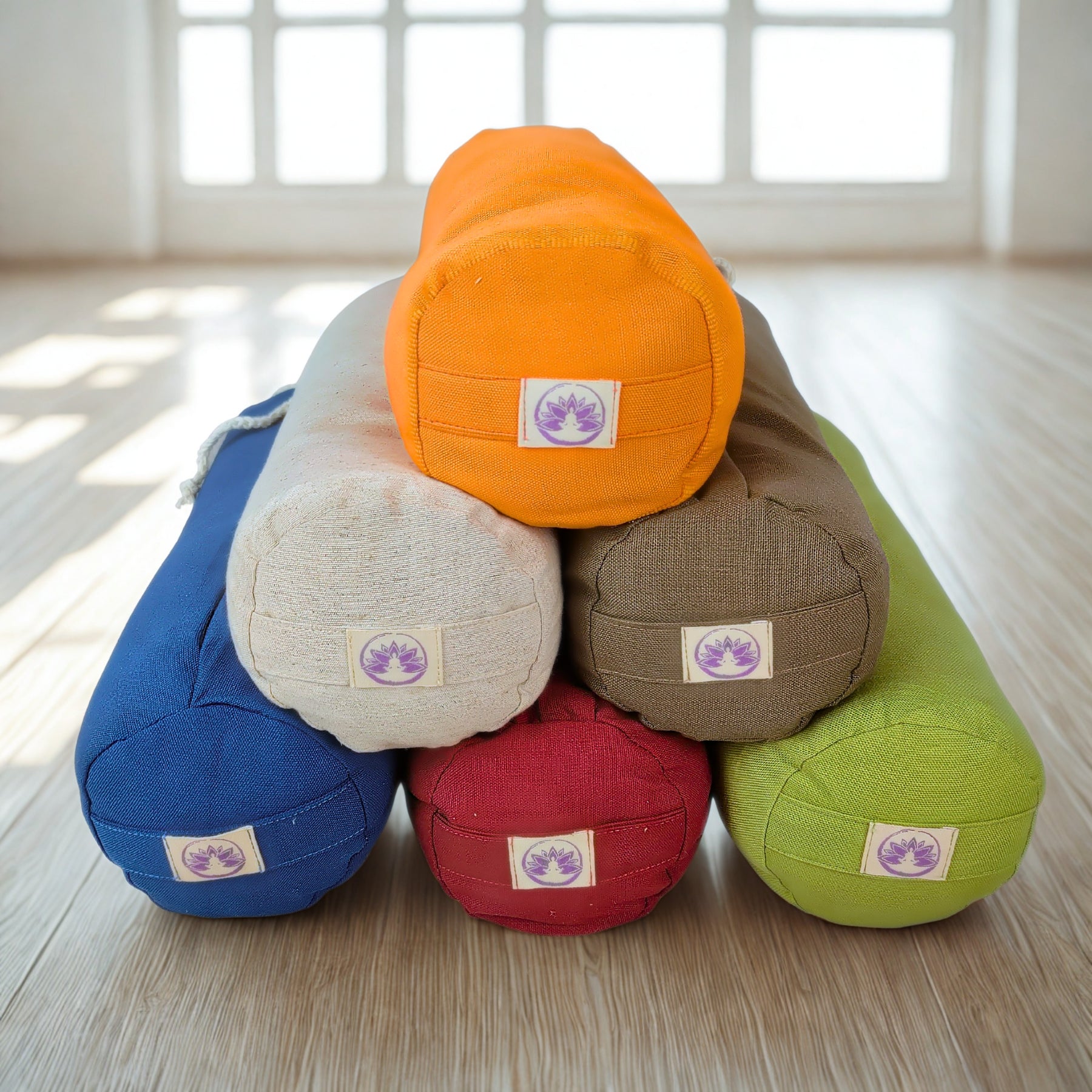 Cuscino Cervicale con Pula di Grano Saraceno - Mini Bolster