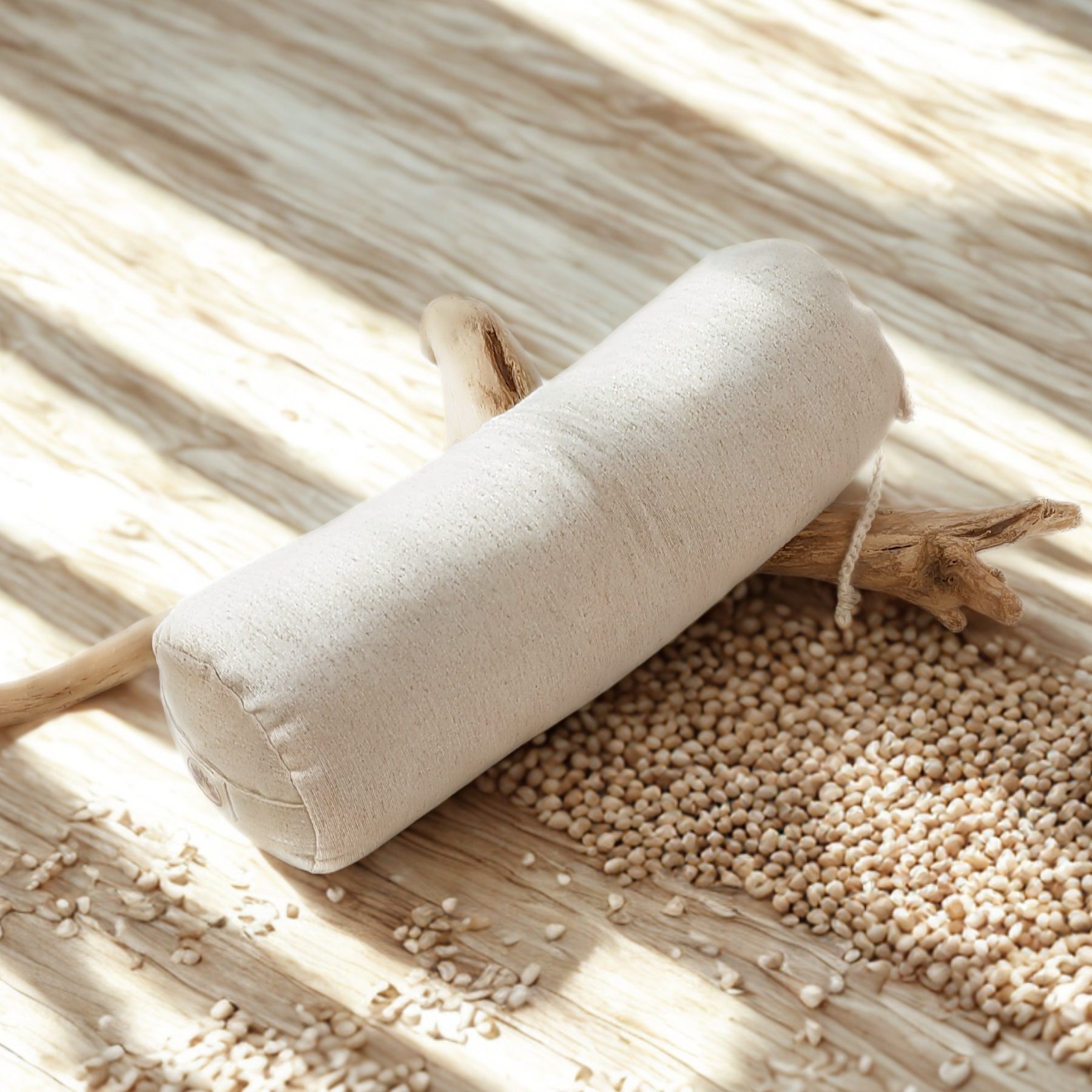 Cuscino Cervicale con Pula di Grano Saraceno - Mini Bolster