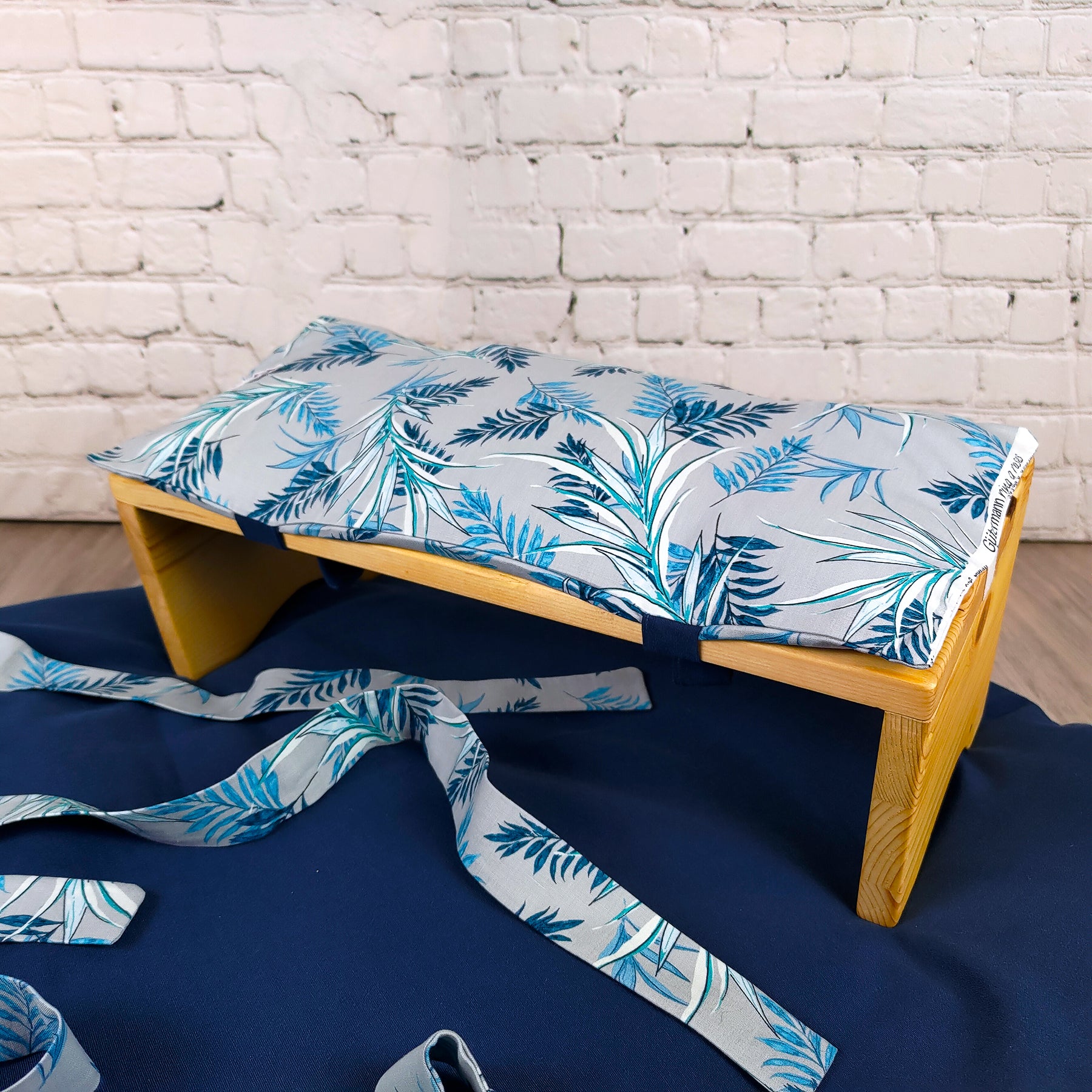 Set da Meditazione Palme Blu con Sgabello