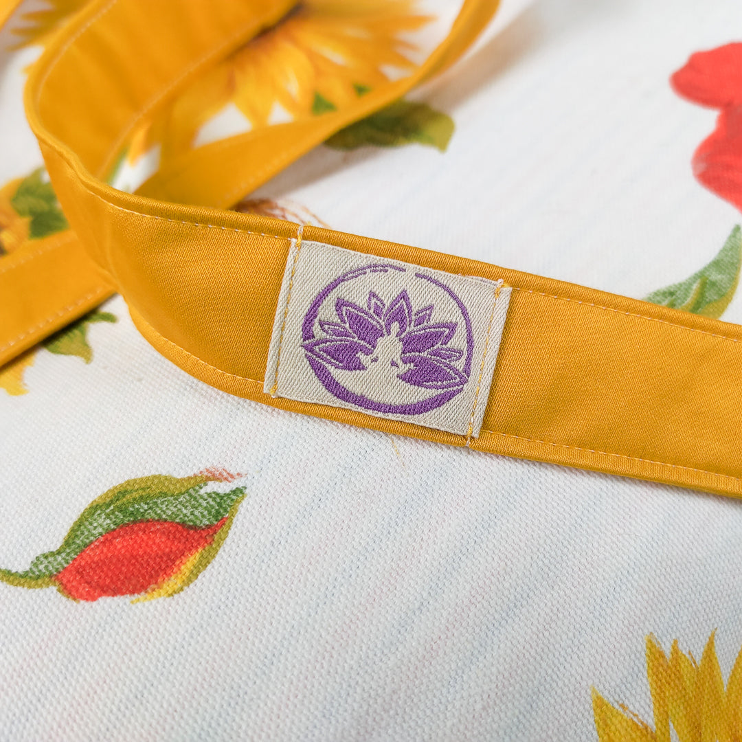 Cuscino di supporto lombare Shop Zen con tappetino zabuton anahita e design floreale