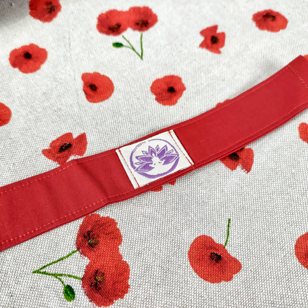 Tappetino zabuton Enki con design floreale per comfort lombare e supporto schiena