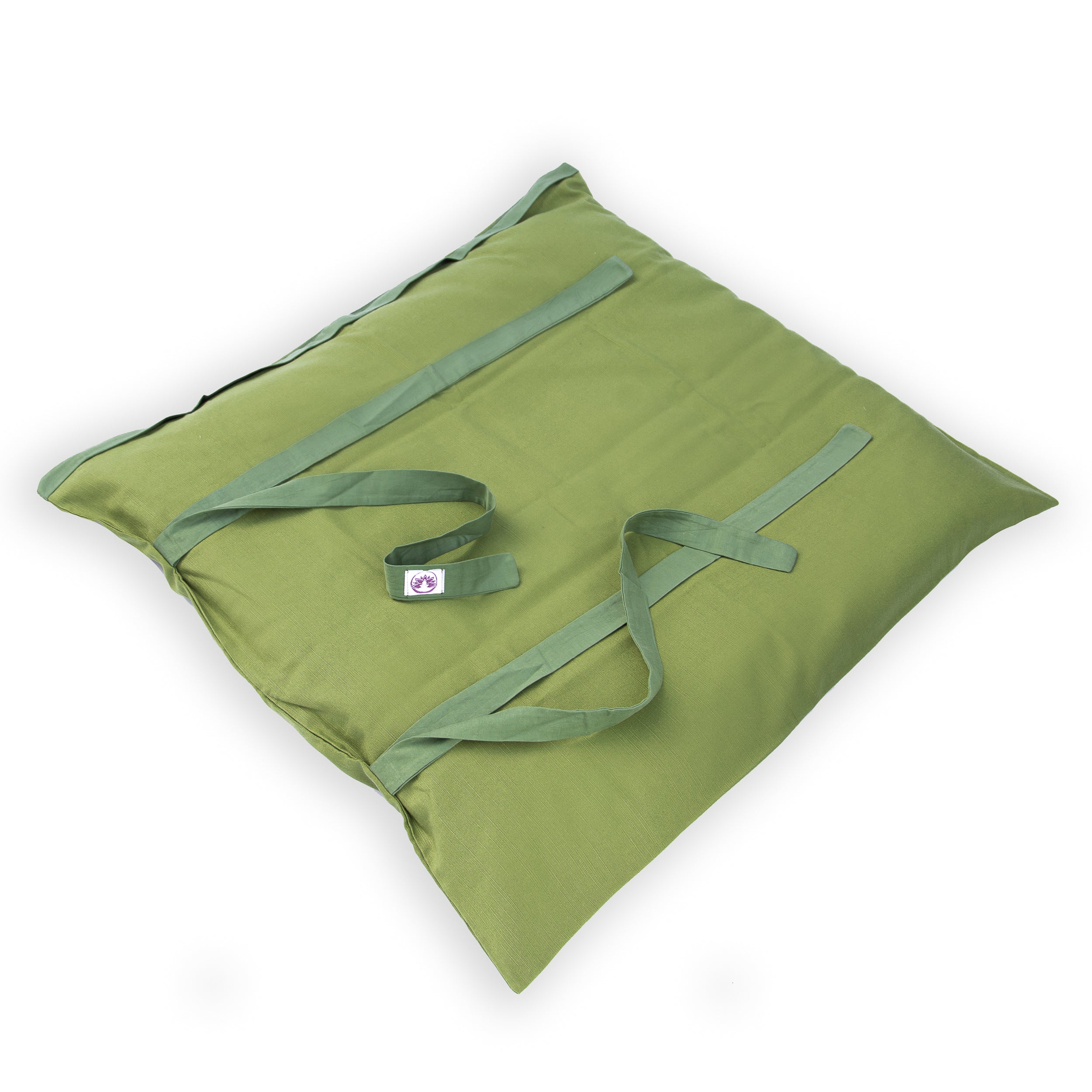 Tappetino zabuton verde di Shop Zen, ideale per meditazione e supporto lombare