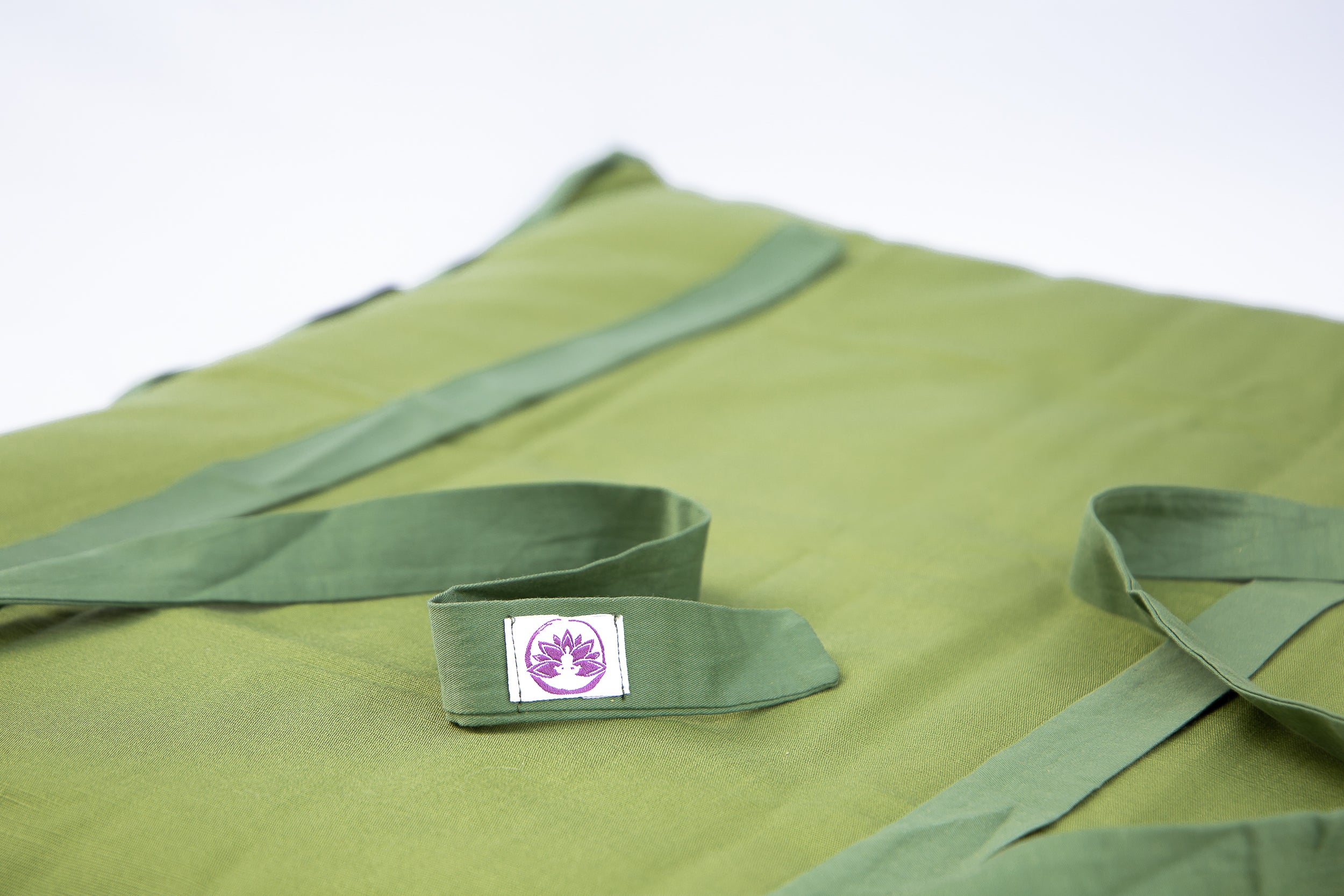 Cuscino di supporto lombare e per schiena con tappetino zabuton verde per il comfort durante la meditazione