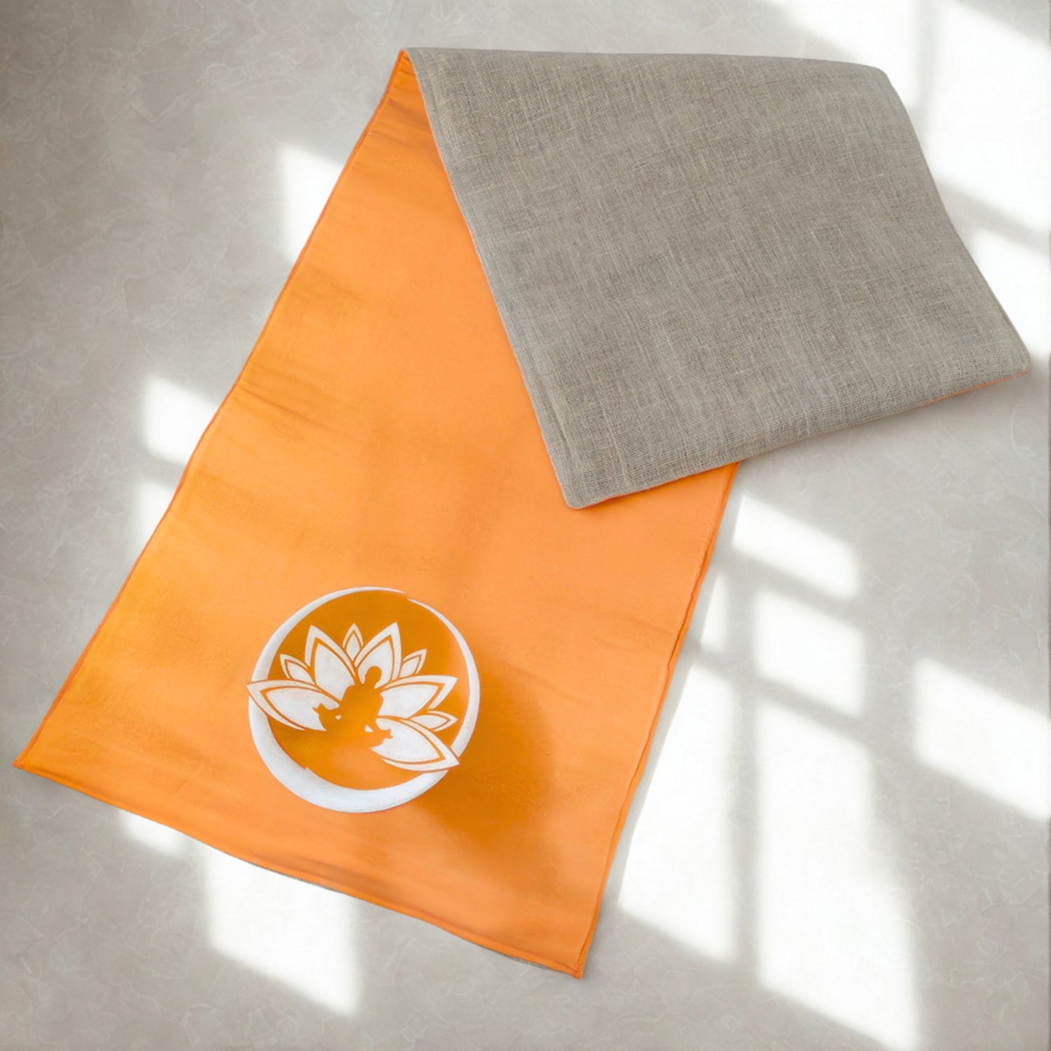 Tappetino Yoga Ecologico in Iuta e Cotone