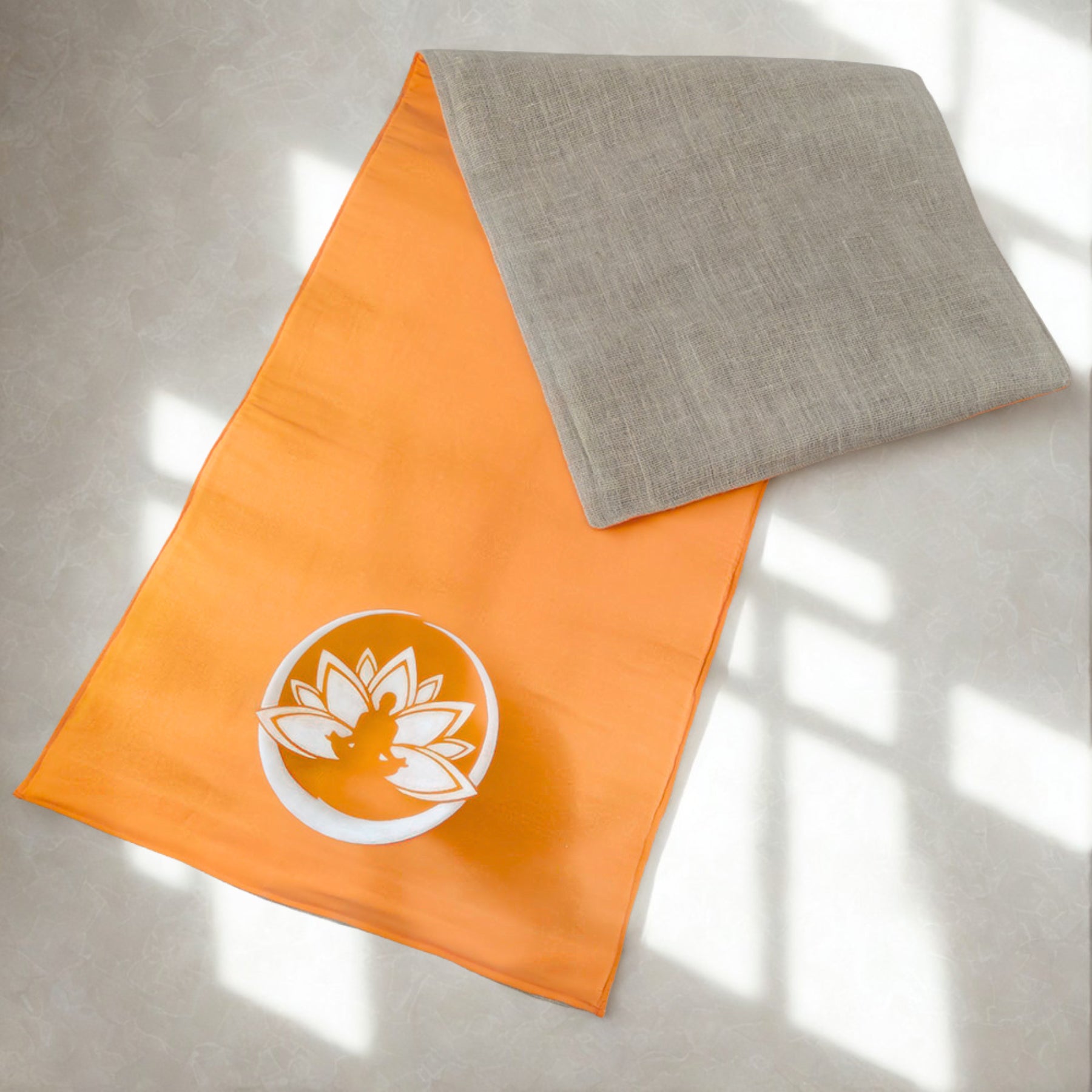 Tappetino Yoga Ecologico in Iuta e Cotone