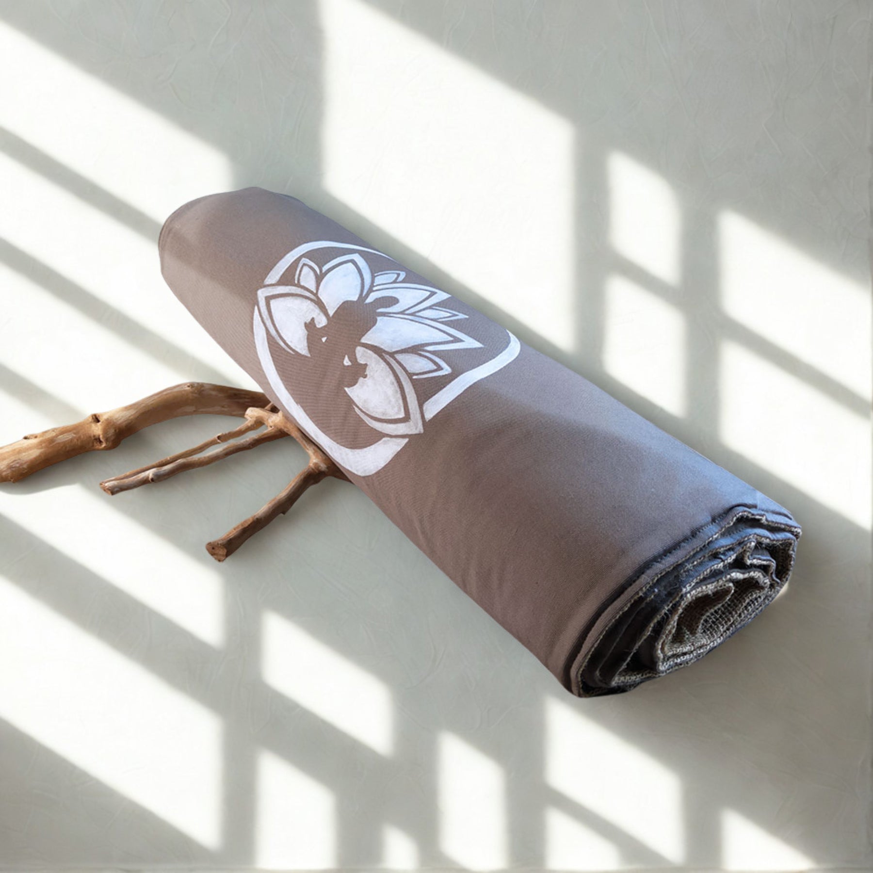 Tappetino Yoga Ecologico in Iuta e Cotone