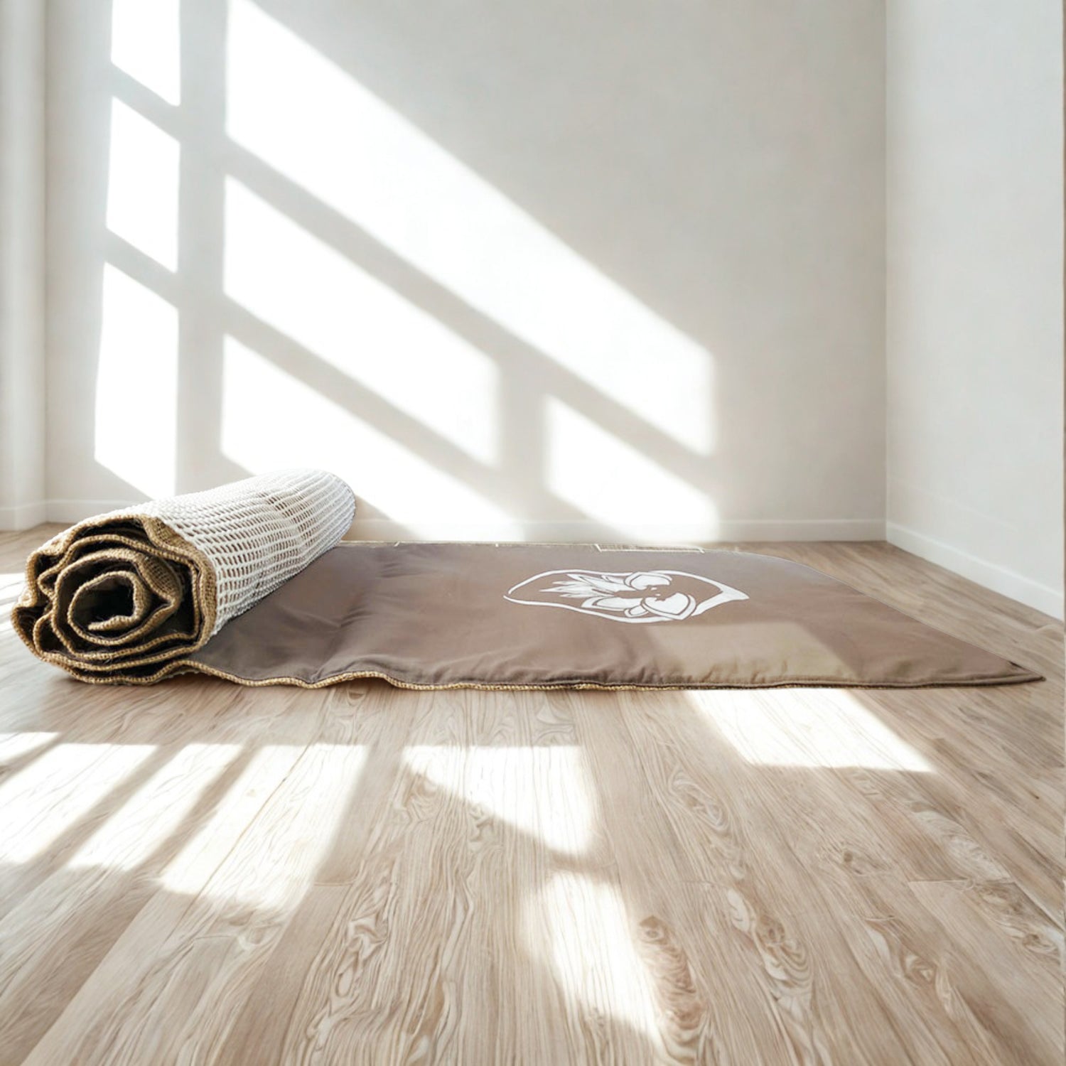 Tappetino Yoga Ecologico in Iuta e Cotone