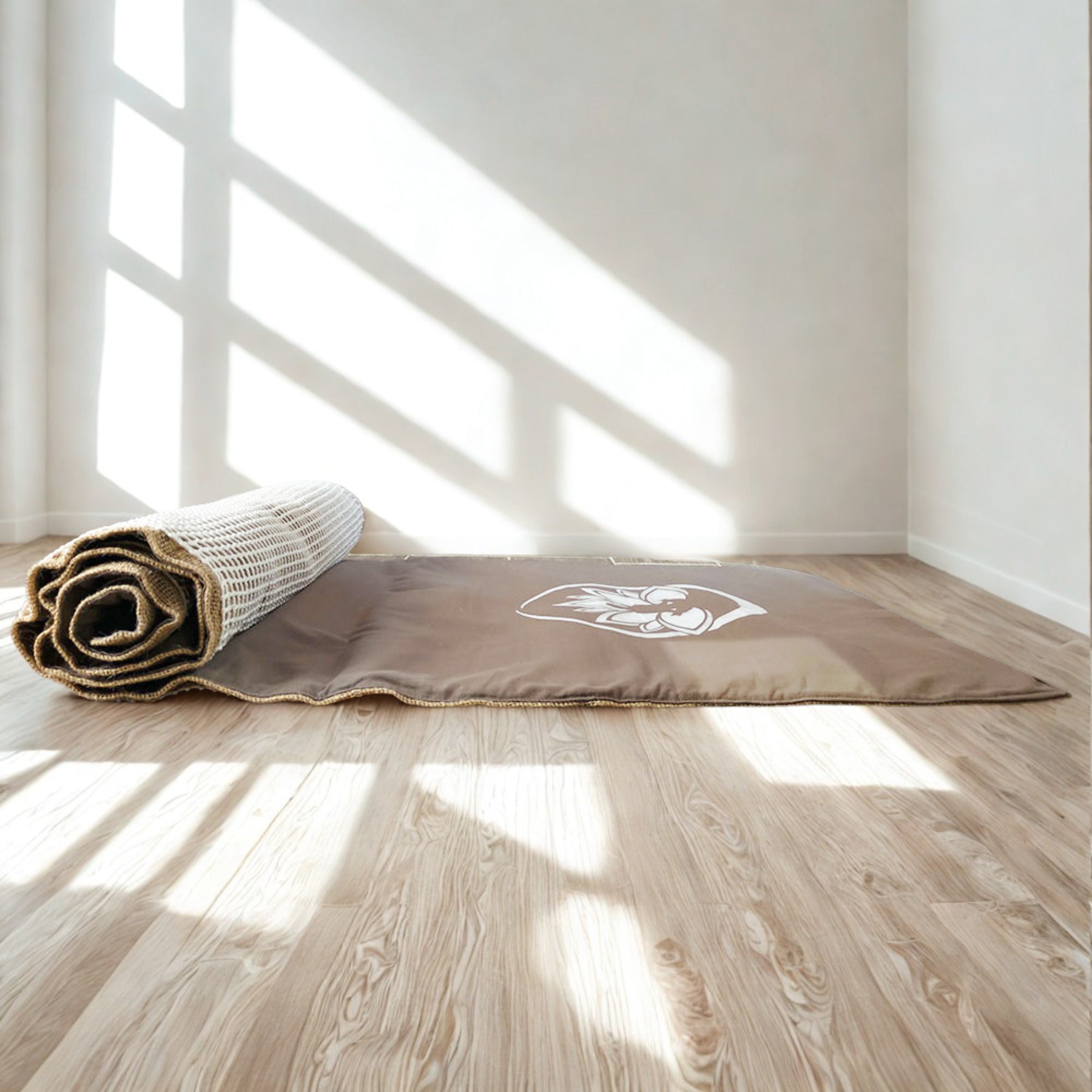 Tappetino Yoga Ecologico in Iuta e Cotone