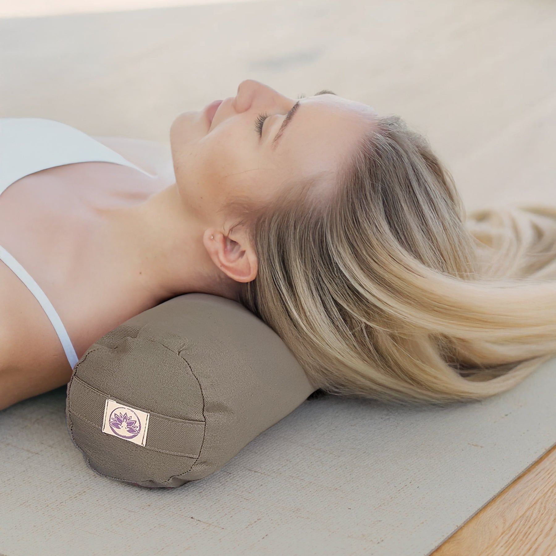 Cuscino Cervicale con Pula di Grano Saraceno - Mini Bolster