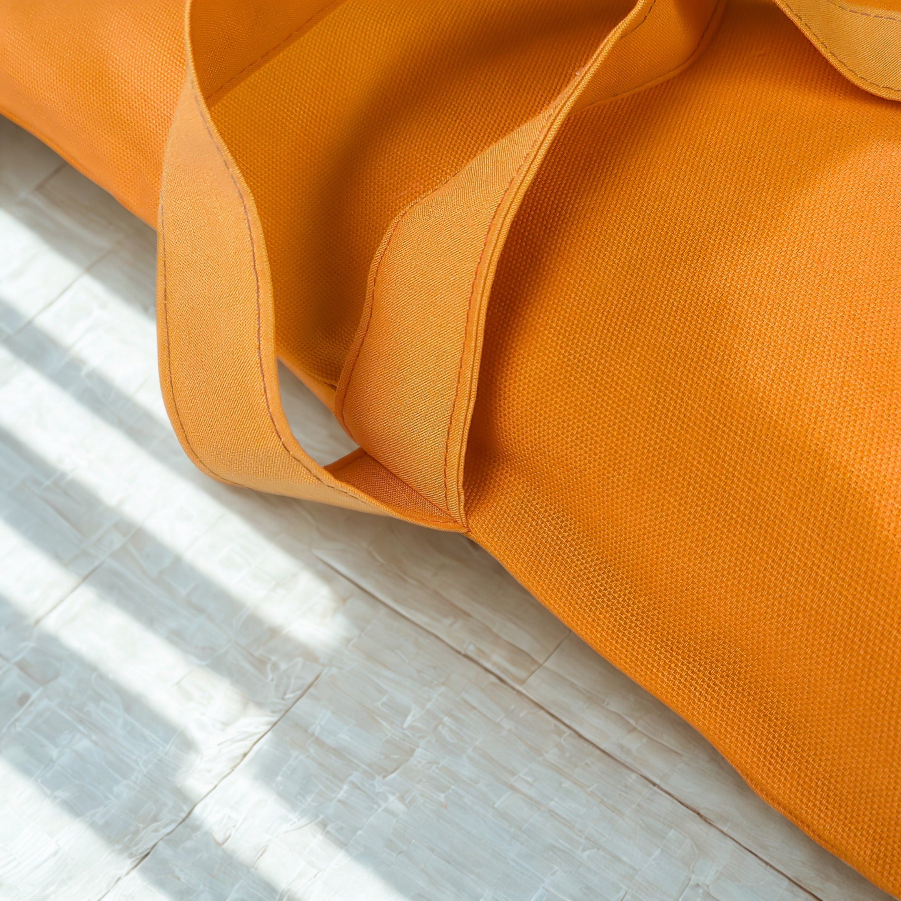 Set Meditazione con Zafu a Mezzaluna - Cotone Arancione
