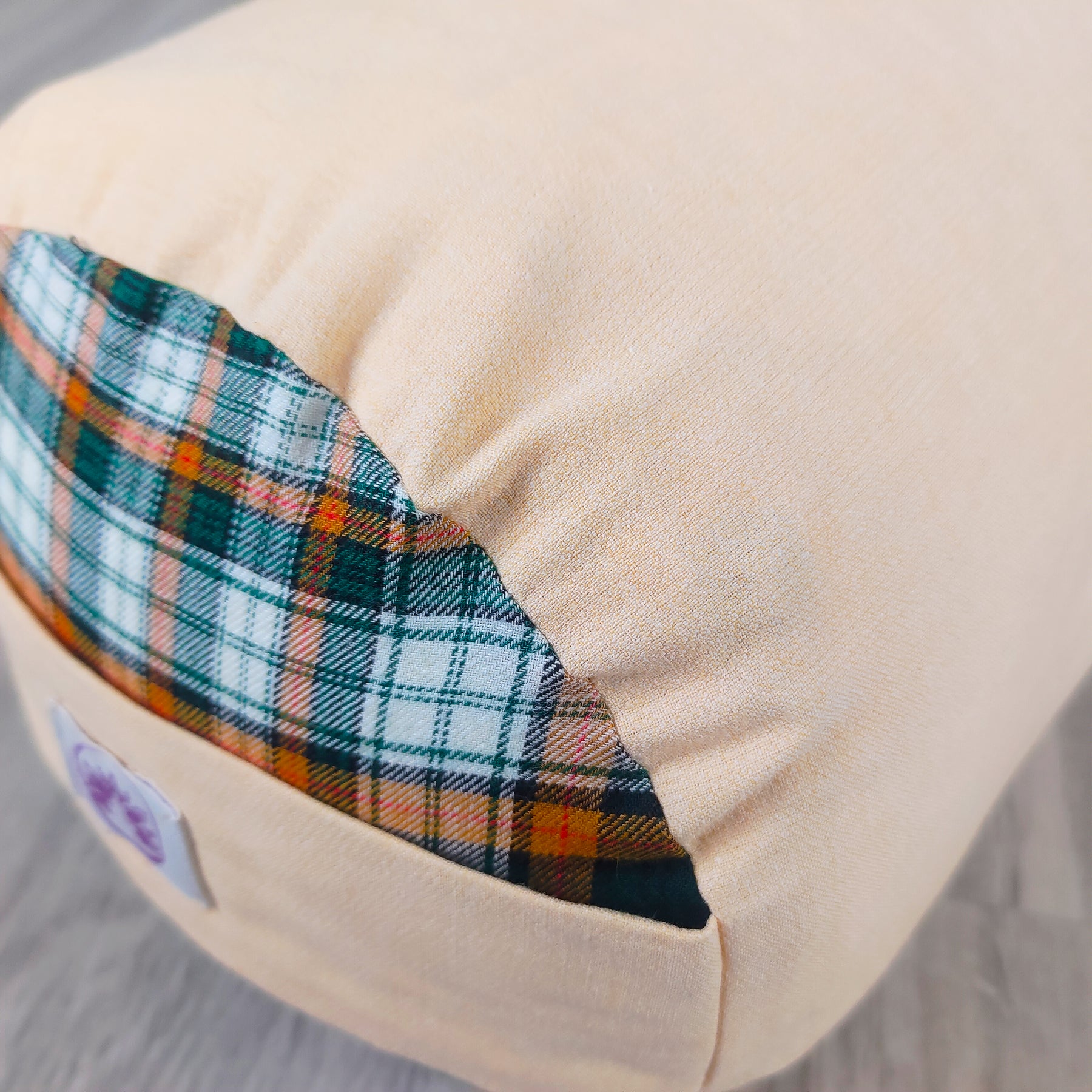 Bolster Yoga Cipria Tartan
