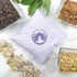 Cuscino profumatore ambiente settimo chakra con erbe naturali per aromaterapia e benessere