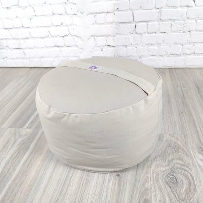 Cuscino Zafu a Ruota Monocromatico Beige