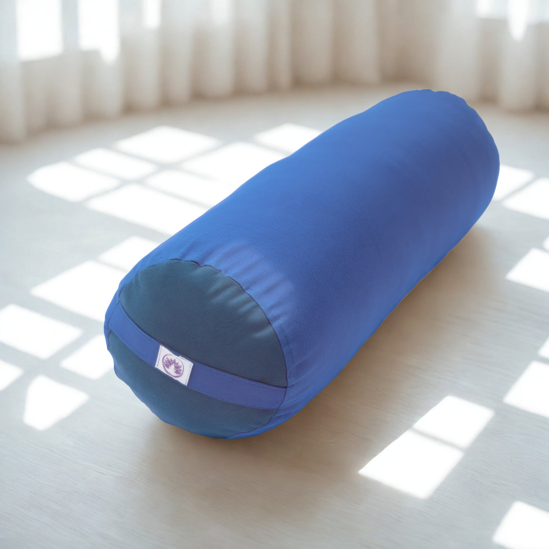 Cuscino Bolster Yoga - Cotone Blu