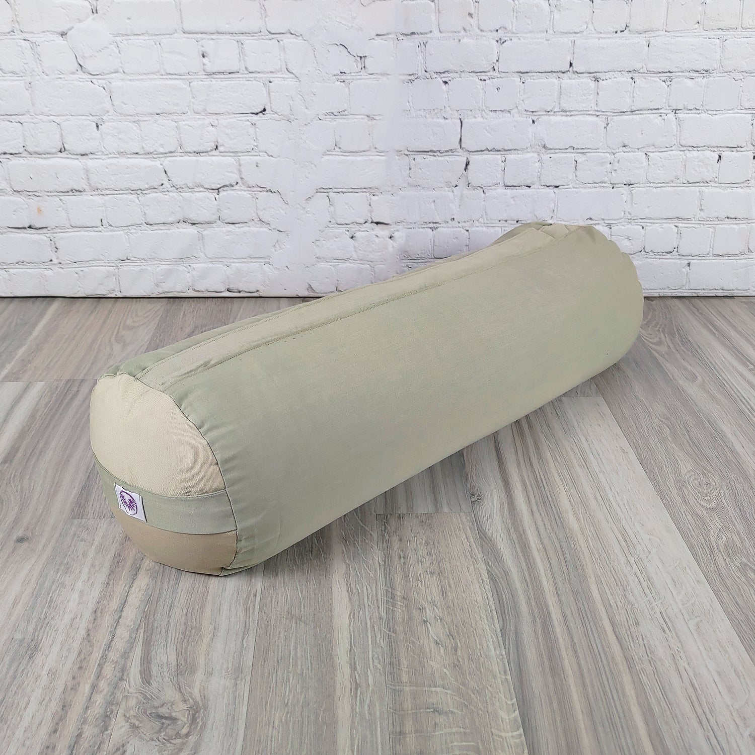 Bolster yoga monocromatico naturale chiaro