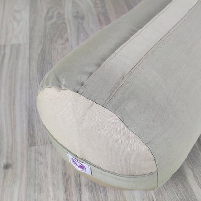 Bolster yoga monocromatico naturale chiaro