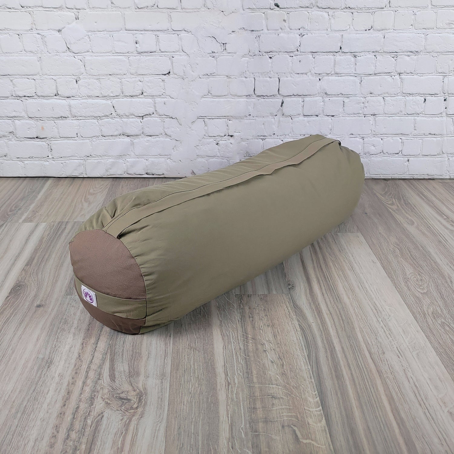 Bolster yoga monocromatico naturale scuro