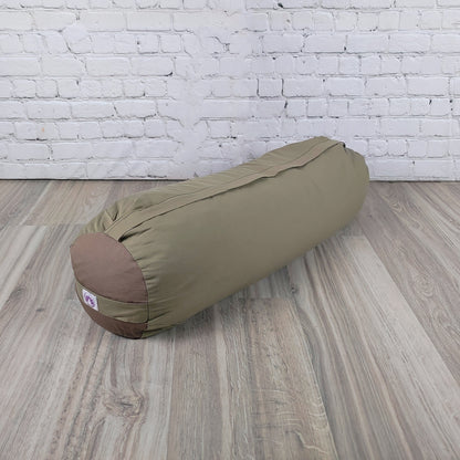 Bolster yoga monocromatico naturale scuro