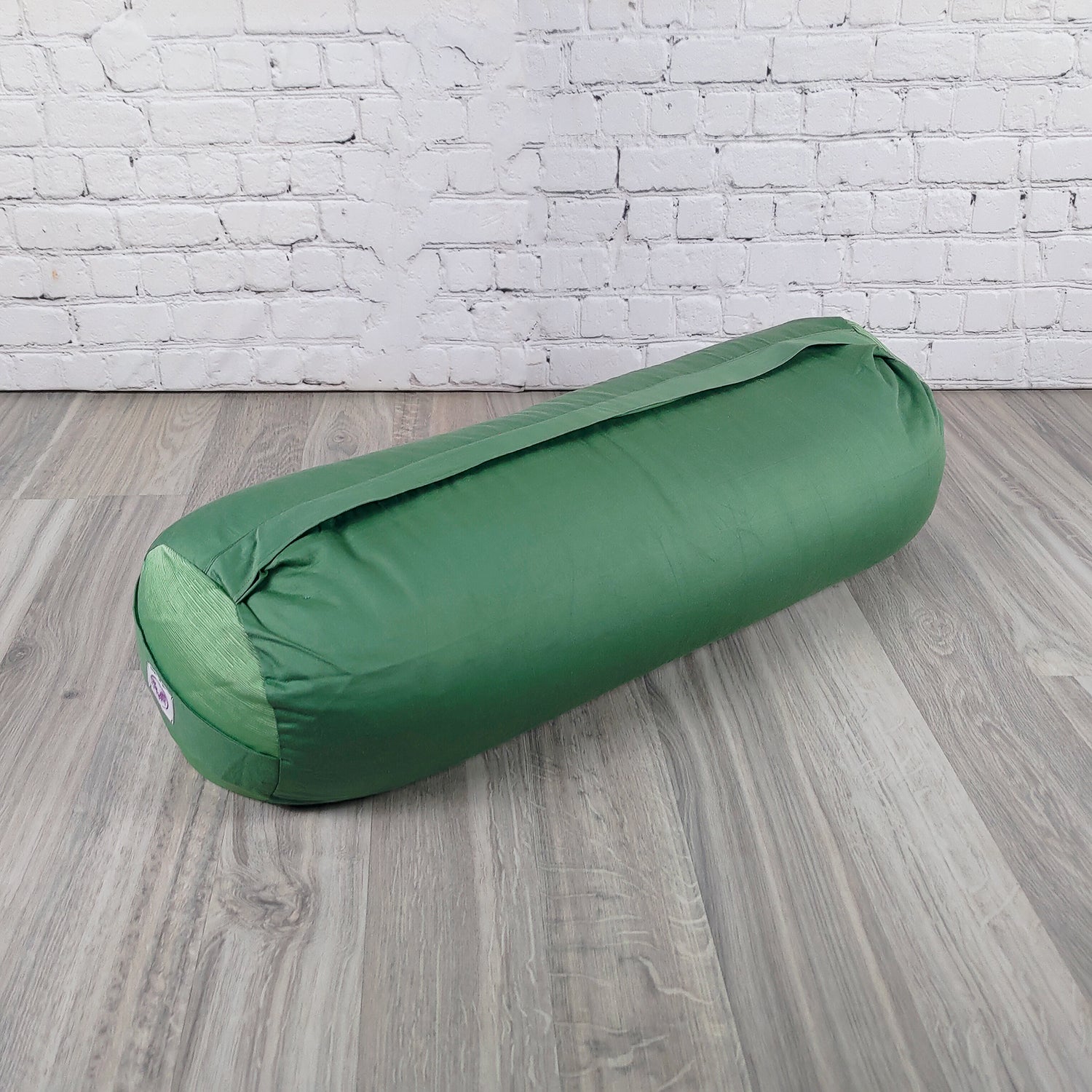 Bolster yoga monocromatico verde
