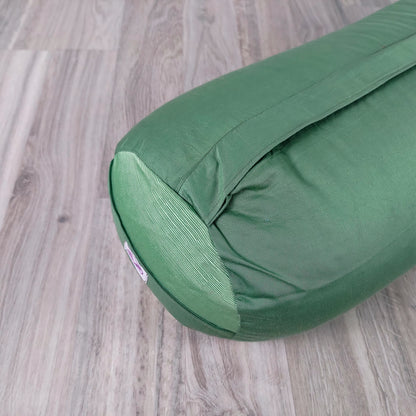 Bolster yoga monocromatico verde