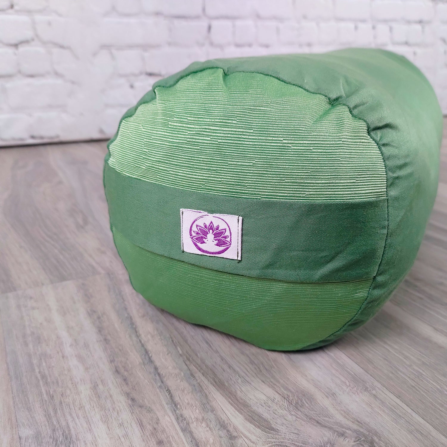 Bolster yoga monocromatico verde