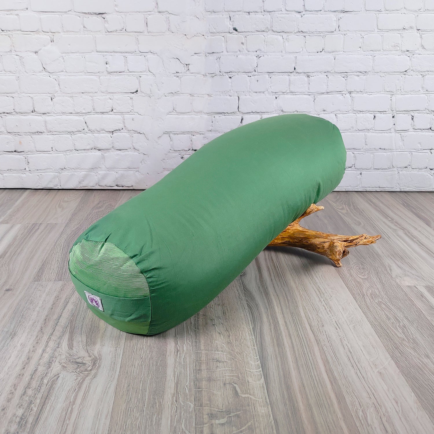Bolster Yoga Monocromatico Verde