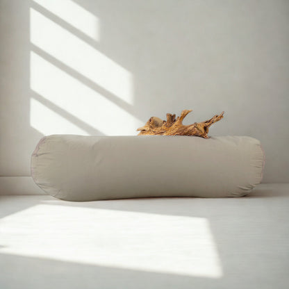 Cuscino Bolster Yoga - Cotone Naturale Scuro