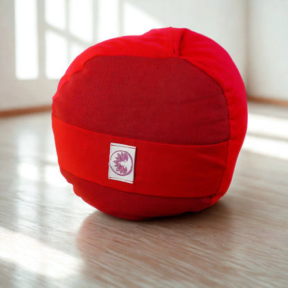 Cuscino Bolster Yoga - Cotone Rosso