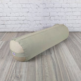 Cuscino dorsale bolster yoga cotone naturale chiaro per supporto durante le posture di yoga