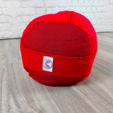 Cuscino dorsale in cotone rosso per yoga, ideale per supporto e comodità durante la meditazione, bolster yoga cotone rosso