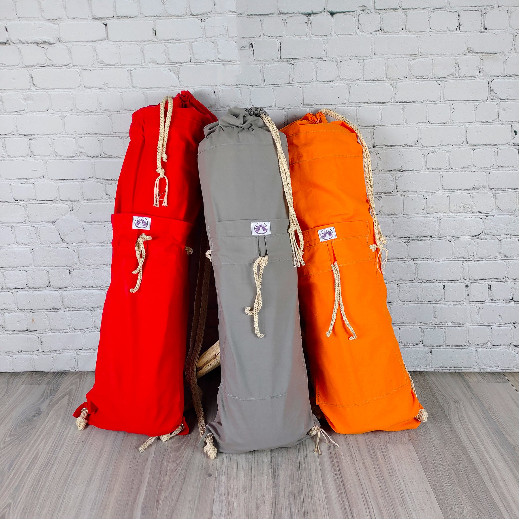 Borsa per tappetino yoga in puro cotone