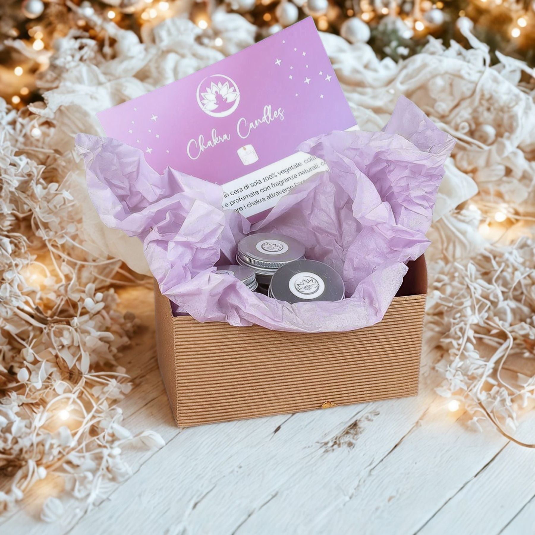 Box Esperienza Olfattiva con 7 Candele Chakra