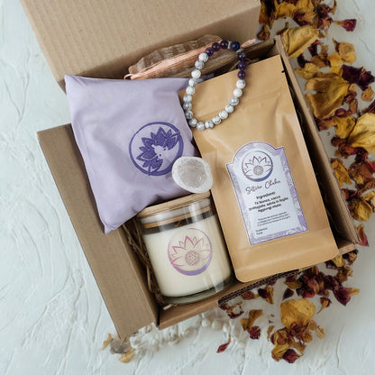 Box Equilibrio Chakra - Tisana, Candela, Bracciale e Profumatore