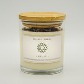 Candela 7 chakra Quarto Chakra Relax con gelsomino indiano e olio di patchouli