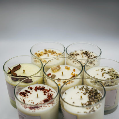 Set di candele 7 chakra con ingredienti naturali per meditazione e relax