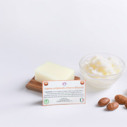 Cofanetto benessere naturale con sapone artigianale al burro di karité e crema idratante