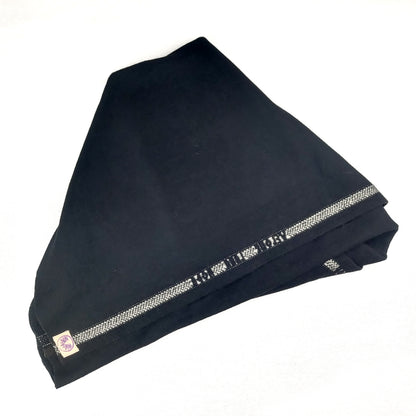 Coperta da yoga in velure di pura lana nera